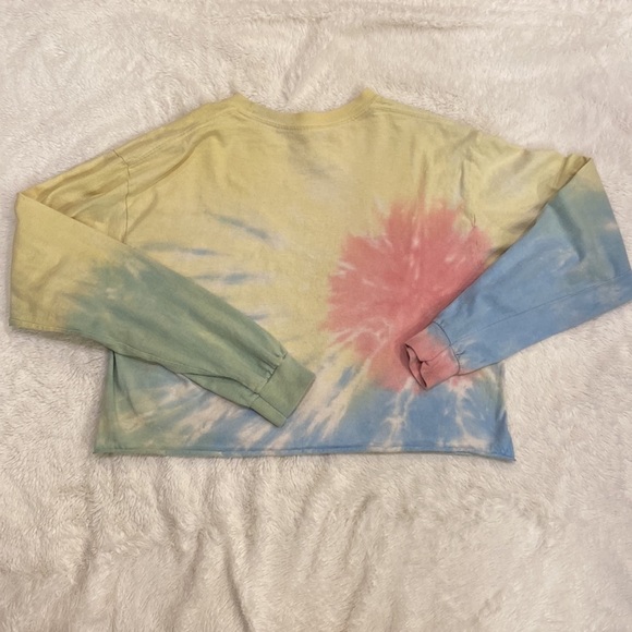 Looney tunes crop top tie dye long sleeve large - Picture 3 of 8